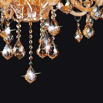 Fushing Maple Leaf Crystal Bead Pendants for Decoration