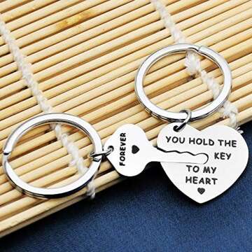 Inspirational Stainless Steel Keychain Gift for Couples