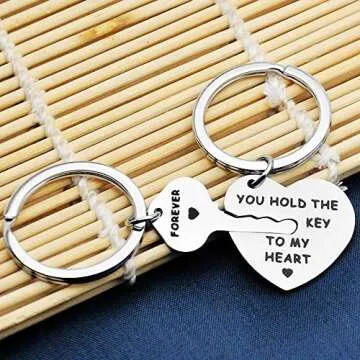Inspirational Stainless Steel Keychain Gift for Couples