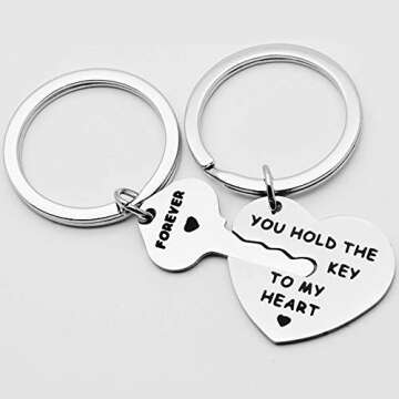 Inspirational Stainless Steel Keychain Gift for Couples