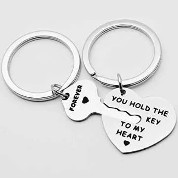 Inspirational Stainless Steel Keychain Gift for Couples