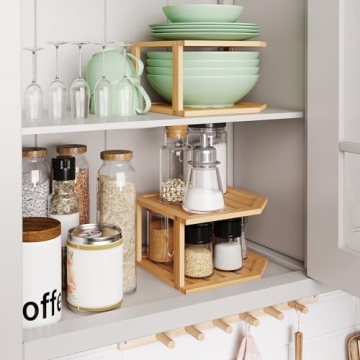 VERTORGAN Bamboo Corner Shelf for Organized & Elegant Kitchens