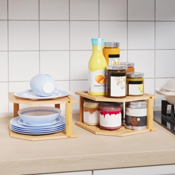 VERTORGAN Bamboo Corner Shelf for Organized & Elegant Kitchens