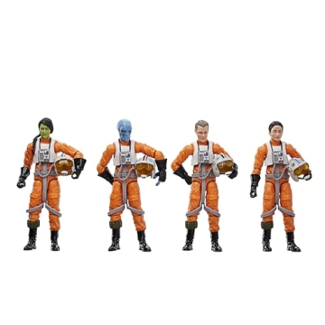 STAR WARS The Vintage Collection X-Wing Pilot 4-Pack, Ahsoka 3.75 Inch Collectible Action Figures