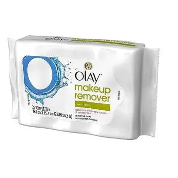 Olay Cleanse Makeup Remover, Rose Water, 25 Wipes