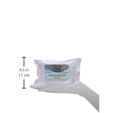 Olay Cleanse Makeup Remover, Rose Water, 25 Wipes