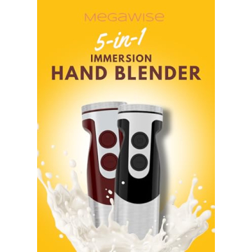 Premium 5-in-1 Immersion Hand Blender with 12 Speeds