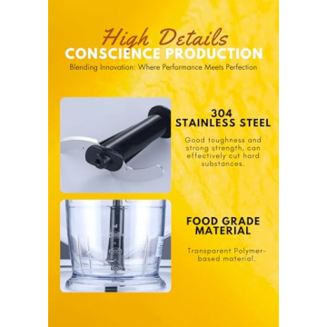 Premium 5-in-1 Immersion Hand Blender with 12 Speeds