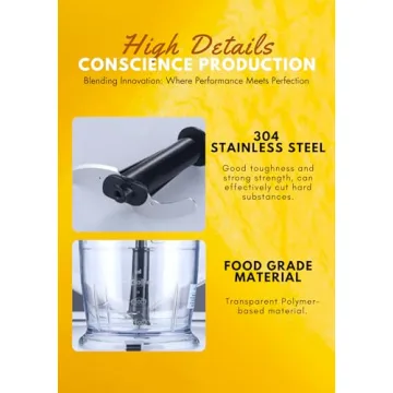 Premium 5-in-1 Immersion Hand Blender with 12 Speeds