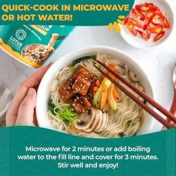 Lotus Foods Organic Garlicky Veggie Rice Ramen Noodle Soup - Ramen Noodles, Cup of Noodles, Instant Ramen Bowl, Made With Organic Brown Rice - 1.94 Oz Cups (Pack of 6)