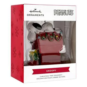 Hallmark Peanuts Snoopy Holiday Doghouse Ornament