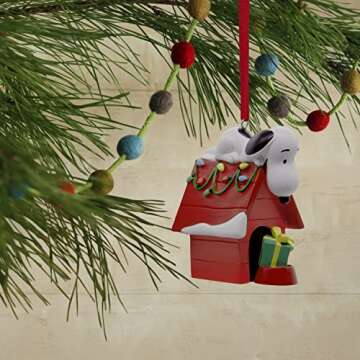 Hallmark Peanuts Snoopy Holiday Doghouse Ornament