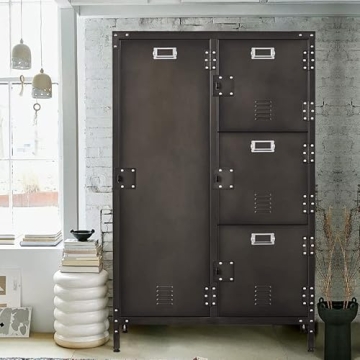 MIIIKO Steel Wardrobe Cabinet Locker for Stylish Storage Solutions