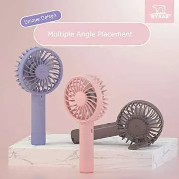 BYXAS Mini Handheld Portable Fan for Indoor and Outdoor Use