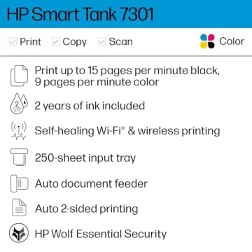 HP Smart Tank 7301 Wireless All-in-One Printer with Ink