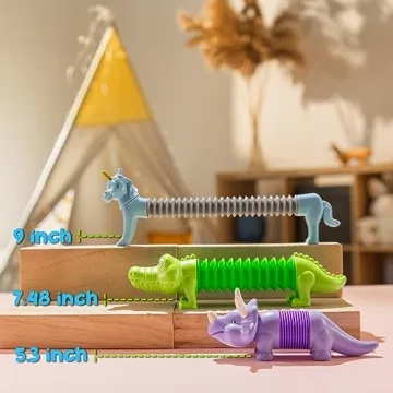 Boxgear 5-Pack Fun Pop Tubes for Sensory Enrichment