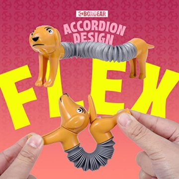 Boxgear 5-Pack Fun Pop Tubes for Sensory Enrichment