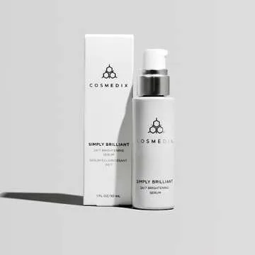 COSMEDIX Simply Brilliant 24/7 Brightening Serum, Brightens the Look of Skin & Helps Prevent Discolo...