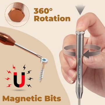 MulWark Mini Screwdriver Set - 8pc Magnetic Tool Kit