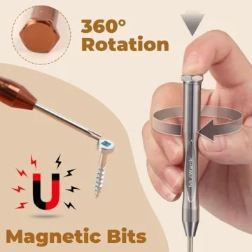 MulWark Mini Screwdriver Set - 8pc Magnetic Tool Kit