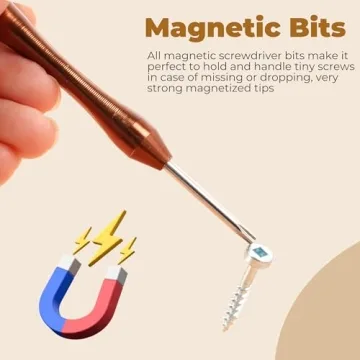 MulWark Mini Screwdriver Set - 8pc Magnetic Tool Kit