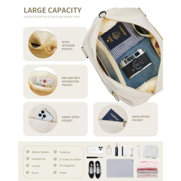 FIGESTIN Duffle Bag - Chic Travel Tote for Women