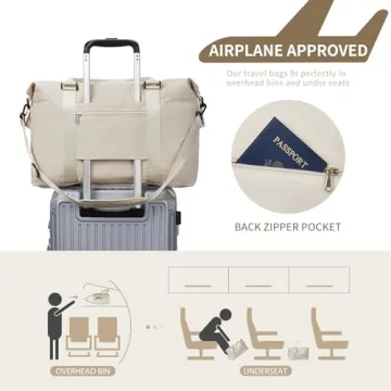 FIGESTIN Duffle Bag - Chic Travel Tote for Women