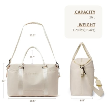 FIGESTIN Duffle Bag - Chic Travel Tote for Women