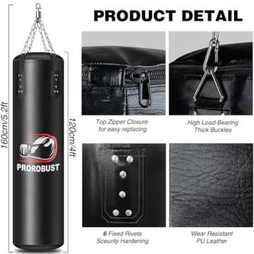 Prorobust 4ft Heavy Punching Bag Set with Gloves