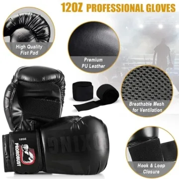 Prorobust 4ft Heavy Punching Bag Set with Gloves