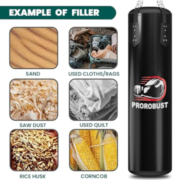 Prorobust 4ft Heavy Punching Bag Set with Gloves