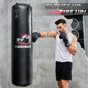 Prorobust 4ft Heavy Punching Bag Set with Gloves