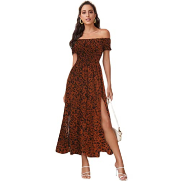 Floerns Boho Floral Off Shoulder Dress for Every Occasion