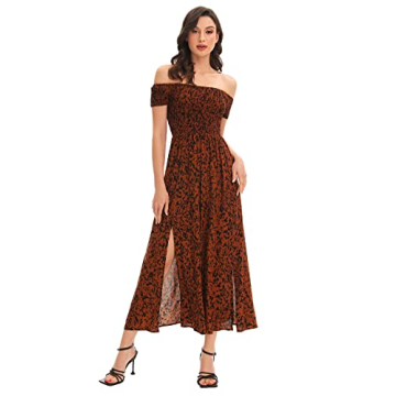 Floerns Boho Floral Off Shoulder Dress for Every Occasion