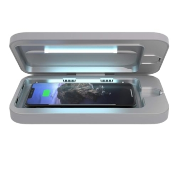 PhoneSoap Wireless UV Phone Sanitizer & Universal Phone Charger Box with Qi Charging | Patented & Cl...