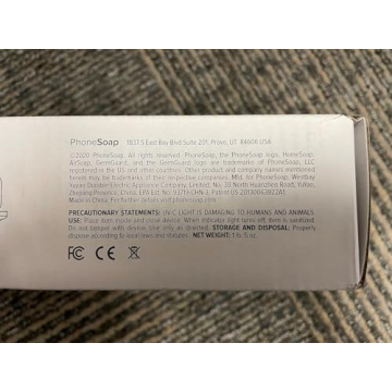 PhoneSoap Wireless UV Phone Sanitizer & Universal Phone Charger Box with Qi Charging | Patented & Clinically Proven 360-Degree UV-C Light Sanitizer | Disinfects and Charges All Phones (Gunmetal Grey)