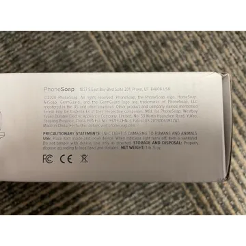 PhoneSoap Wireless UV Phone Sanitizer & Universal Phone Charger Box with Qi Charging | Patented & Clinically Proven 360-Degree UV-C Light Sanitizer | Disinfects and Charges All Phones (Gunmetal Grey)