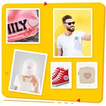 PLANTURECO Colorful Heart Patches - 14 Pack DIY Decoration