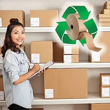 CURBY IPG Water Activated Tape, 2.83" x 100M Refill Roll