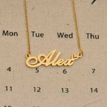 Personalized Any Name Necklace in Gold/Silver