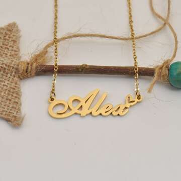 Personalized Any Name Necklace in Gold/Silver