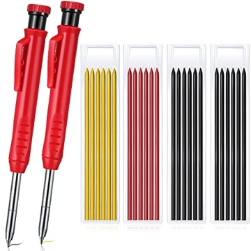 Patelai Mechanical Carpenter Pencils Set - 26 Durable and Efficient Tools for Woodworking Projects