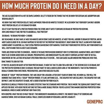 Musclegen Research Genepro Medical Grade Protein Powder - Net Weight 453.5 Grams - 30 Servings