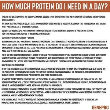 Musclegen Research Genepro Medical Grade Protein Powder - Net Weight 453.5 Grams - 30 Servings