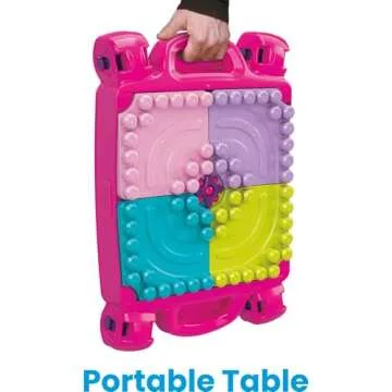 MEGA BLOKS Toddler Blocks Toy Set with Storage, Pink