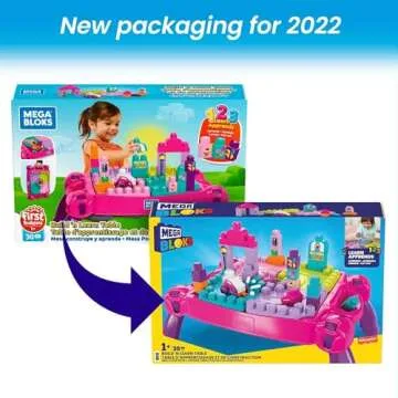 MEGA BLOKS Toddler Blocks Toy Set with Storage, Pink