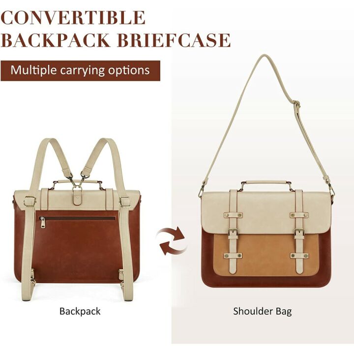 ECOSUSI Laptop Bag for Women - 15.6" Briefcase & Tote