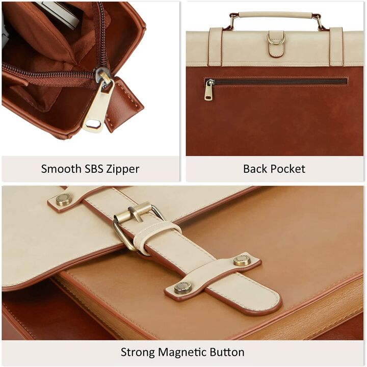 ECOSUSI Laptop Bag for Women - 15.6" Briefcase & Tote
