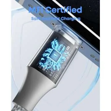 iPhone Charger [Apple MFi Certified] 3Pack 10FT Long Lightning Cable Fast Charging Nylon Braided USB Cable iPhone Charger Cord Compatible with iPhone 14 13 12 11 Pro Max XR XS X 8 7 6 Plus SE, iPad