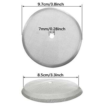 ACKLLR 6 Pack French Press Replacement Filter Screen,Reusable Stainless Steel Mesh Filters for Unive...